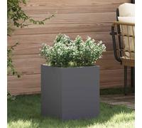 vidaXL Garden Planter Anthracite 32 x 32 x 40 cm Cold-rolled Steel