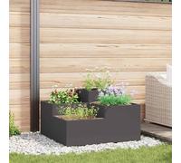 Garden Planter Metal Outdoor Decor for Gardens Rectangular Modern vidaXL