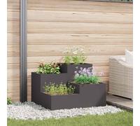 Garden Planter Metal Outdoor Decor for Gardens Rectangular Modern vidaXL