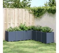vidaXL Garden Planter Blue Grey 160x160x53 cm PP