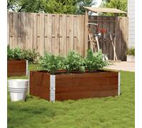 vidaXL Stackable Garden Planter - Solid Pine Wood, Foldable Hinged Planter Box for Outdoor Flower/Vegetable Bed - 120 x 80 x 41 cm