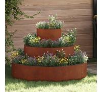 vidaXL Garden Planter Brown 90 x 90 x 20 cm Weathering Steel