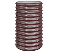 vidaXL Garden Planter Galvanised Steel 40x40x68 cm Brown