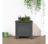 (grey pine, 40 x 40 x 39 cm) vidaXL Garden Raised Bed Outdoor Wooden Planter Pot Flower Bed Solid Wood Pine