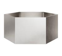 vidaXL Garden Planter Hexagon 104x90x45 cm Stainless Steel