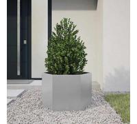 vidaXL Garden Planter Hexagon 69x60x45 cm Galvanized Steel