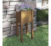 vidaXL Garden Planter Honey Brown 31x31x70 cm Solid Pinewood