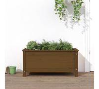 (honey brown pine, 82.5 x 40 x 39 cm) vidaXL Garden Raised Bed Outdoor Wooden Planter Pot Flower Bed Solid Wood Pine