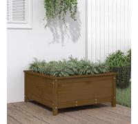vidaXL Garden Planter Honey Brown 82.5x82.5x39 cm Solid Wood Pine