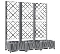 vidaXL Garden Planter Light Grey 120 x 40 x 121.5 cm