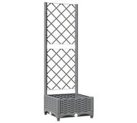 vidaXL Garden Planter Light Grey 40 x 40 x 121.5 cm