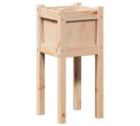 vidaXL Garden Planter Nature 31 x 31 x 70 cm Solid Pine Wood, Garden and Terrace