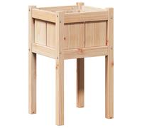 vidaXL Garden Planter Nature 40 x 40 x 70 cm Solid Pine Wood, Garden and Terrace