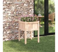 vidaXL Garden Planter Nature 50 x 50 x 70 cm Solid Pine Wood