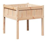 vidaXL Garden Planter Nature 70 x 70 x 70 cm Solid Pine Wood, Garden and Terrace