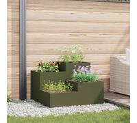 Garden Planter Metal Outdoor Decor for Gardens Rectangular Modern vidaXL