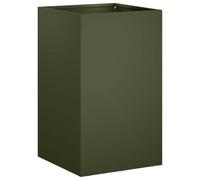 vidaXL Garden Planter Olive Green 40 x 40 x 50 cm Cold-rolled Steel