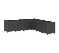 Garden Planter Outdoor Flower Pot Patio Herb Planter Pot Flower Box PP vidaXL
