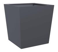 vidaXL Garden Planter Outdoor Flower Pot Patio Box - Anthracite Steel, 50x50x50 cm, Weed and Protection