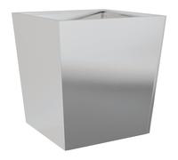 vidaXL Garden Planter 50x50x50 cm Galvanised Steel, Silver