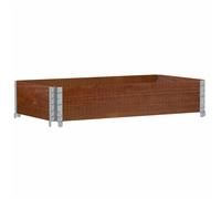 vidaXL Garden Planter Outdoor Flower Pot Planter Pot Brown Solid Wood Pine