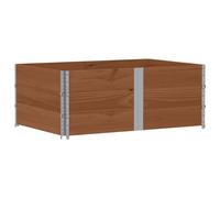 vidaXL Garden Planter Outdoor Flower Pot Planter Pot Brown Solid Wood Pine