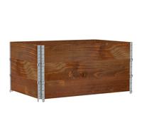 vidaXL Garden Planter Outdoor Flower Pot Planter Pot Brown Solid Wood Pine