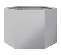 vidaXL Garden Planter Outdoor Flower Pot Planter Pot Hexagon Galvanized Steel