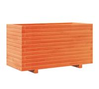 vidaXL Garden Planter Outdoor Flower Pot Planter Pot Wax Brown Solid Wood Pine