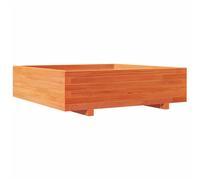 vidaXL Garden Planter Outdoor Flower Pot Planter Pot Wax Brown Solid Wood Pine