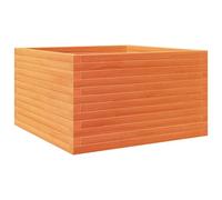 vidaXL Garden Planter Outdoor Flower Pot Planter Pot Wax Brown Solid Wood Pine