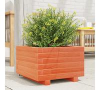 vidaXL Garden Planter Wax Brown 40x40x26.5 cm Solid Wood Pine, Brown