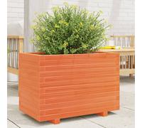 vidaXL Garden Planter Wax Brown 70x40x49.5 cm Solid Wood Pine 3282551, Brown