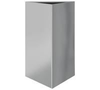 vidaXL Garden Planter Patio Flower Pot Planter Box Triangular Galvanized Steel