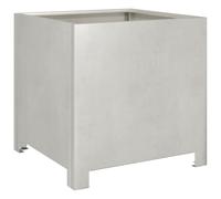 vidaXL Garden Planter Plant Pot Flower Pot Outdoor Planter Box Stainless Steel