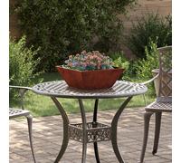 vidaXL Garden Planter Rusty 40 x 40 x 15 cm Weathering Steel