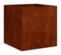 vidaXL Planter Rusty 40x40x40 cm Weathering Steel