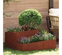 VidaXL Garden Planter Rusty 80 X 80 X 50 Cm Weathering Steel