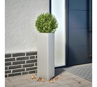 vidaXL Garden Planter Triangular 30x26x75 cm Galvanized Steel