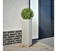 vidaXL Garden Planter Triangular 30x26x75 cm Stainless Steel, Silver