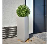 vidaXL Garden Planter Patio Flower Pot Planter Box Triangular Galvanized Steel