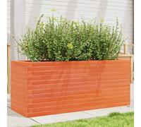 vidaXL Garden Planter Wax Brown 110x40x45.5 cm Solid Wood Pine