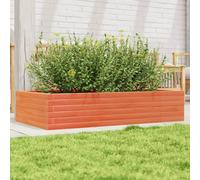 vidaXL Garden Planter Wax Brown 110x60x23 cm Solid Wood Pine
