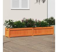 (brown pine, 1 pcs) vidaXL Garden Planters Patio Flower Pot Plant Pot Planter Box Solid Wood Pine