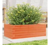 vidaXL Garden Planter Wax Brown 70x40x23 cm Solid Wood Pine