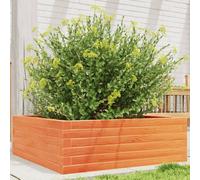 vidaXL Garden Planter Outdoor Flower Pot Planter Pot Wax Brown Solid Wood Pine