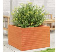 vidaXL Garden Planter Wax Brown 70x70x46 cm Solid Wood Pine