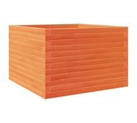vidaXL Garden Planter Wax Brown 70x70x46 cm Solid Wood Pine