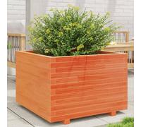 vidaXL Garden Planter Outdoor Flower Pot Planter Pot Wax Brown Solid Wood Pine