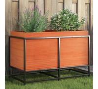 vidaXL Garden Planter Wax Brown 80x40x50 cm Solid Wood Pine